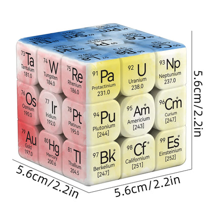 The Periodic Table Cuberspeed ZIINA STAR 3x3 Speed Cube Puzzle Magic Cube 3x3x3 Puzzle