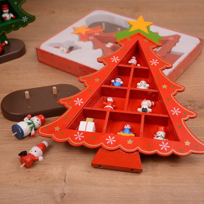 Wooden Christmas Tree – 3D Desktop Ornament