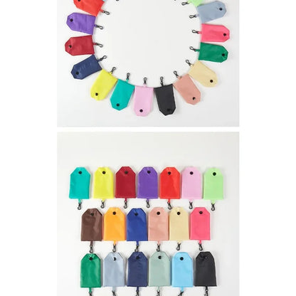 In The Case of Women's Solid-color Eco-friendly, Foldable and Reusable Shopping Bags for Polyester Travel Groceries