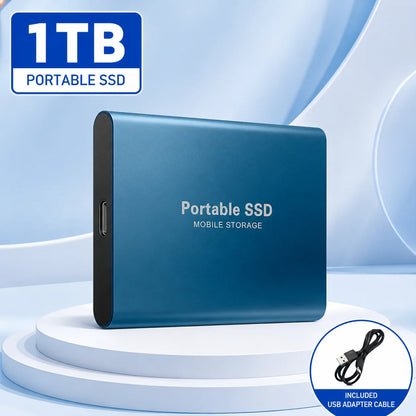 Portable External SSD – USB 3.0 & Type-C Storage Drive