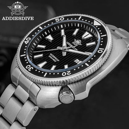 ADDIESDIVE Luxury Men's Watches Stainless Steel Sapphire Crystal Quartz Watch for Men Luminous 20Bar Waterproof NEW Wristwatches