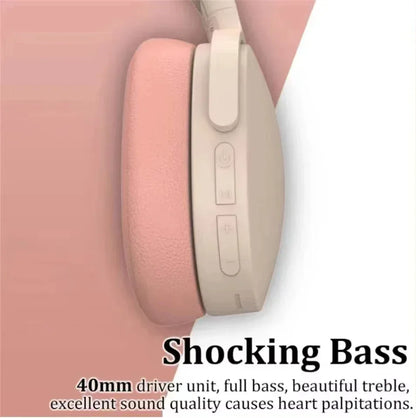 Wireless Bluetooth 5.3 Headphones over Ear Hifi Stereo Headsets True Sports with Earphones Tf/Aux Music Player with Mic - Urbizia