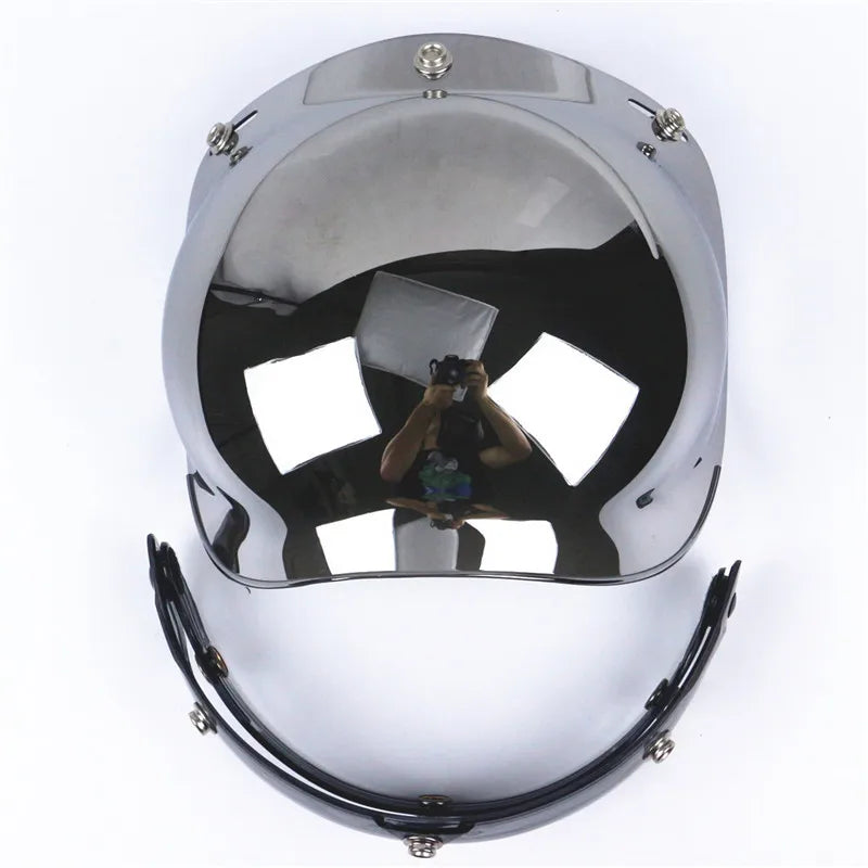 ORZ Retro Motorcycle Bubble Visor Glasses