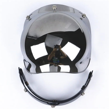 ORZ Retro Motorcycle Bubble Visor Glasses
