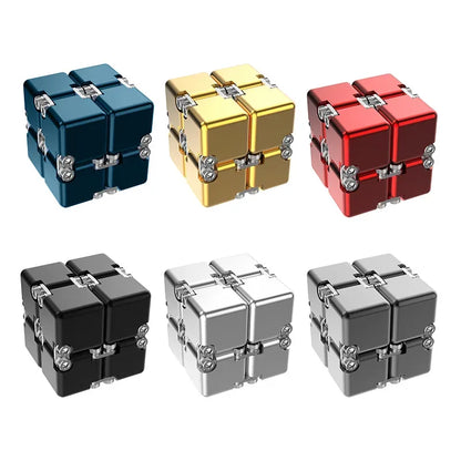 Metal Magnetic Pocket Cube 2x2 Puzzle Toy for Stress Relief