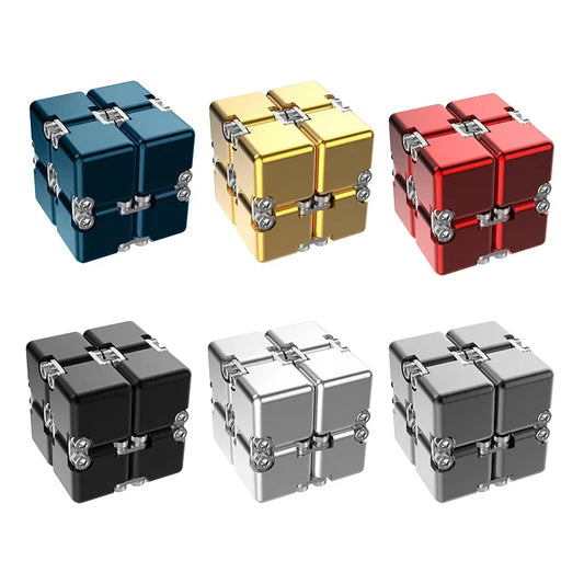 Metal Magnetic Pocket Cube 2x2 Puzzle Toy for Stress Relief