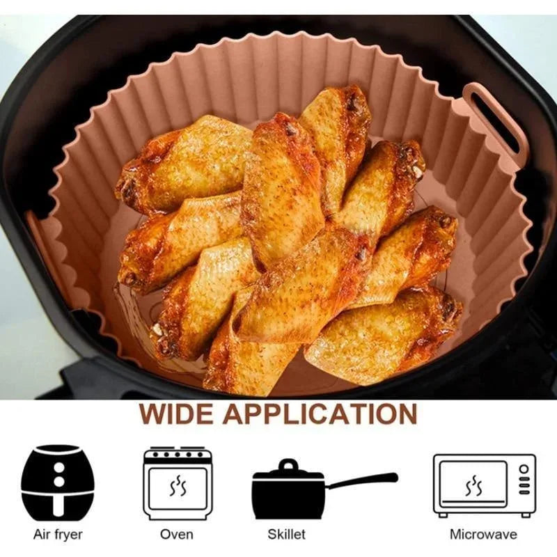 Silicone Air Fryer Liner Non-Stick Reusable Basket