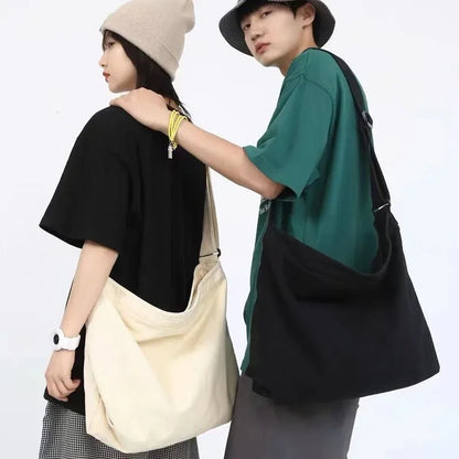 Spring 2026 Japanese Style Canvas Messenger Bag for Men Retro Thickened Sturdy Free Shipping