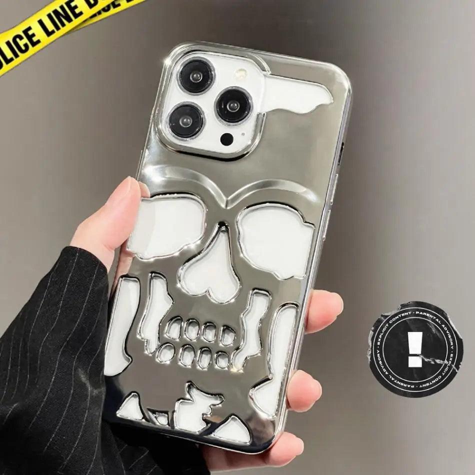 Skeleton Skull Shockproof Case for iPhone 16–11 Pro Max