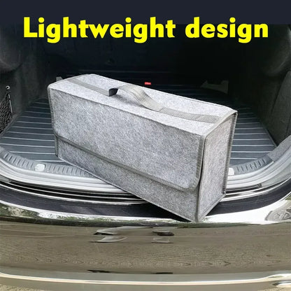 Large Anti Slip Compartment Boot Storage Organizer Tool Car Storage Bag Car Trunk Organizer Soft Felt Storage Box Accessories - Urbizia