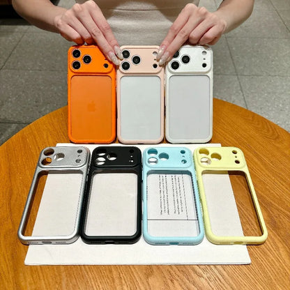 Silicone Camera Touch Buttons Crystal Clear Case for IPhone 18 16 15 14 13 Pro Max 17 Air Candy Lens Protection Shockproof Cover