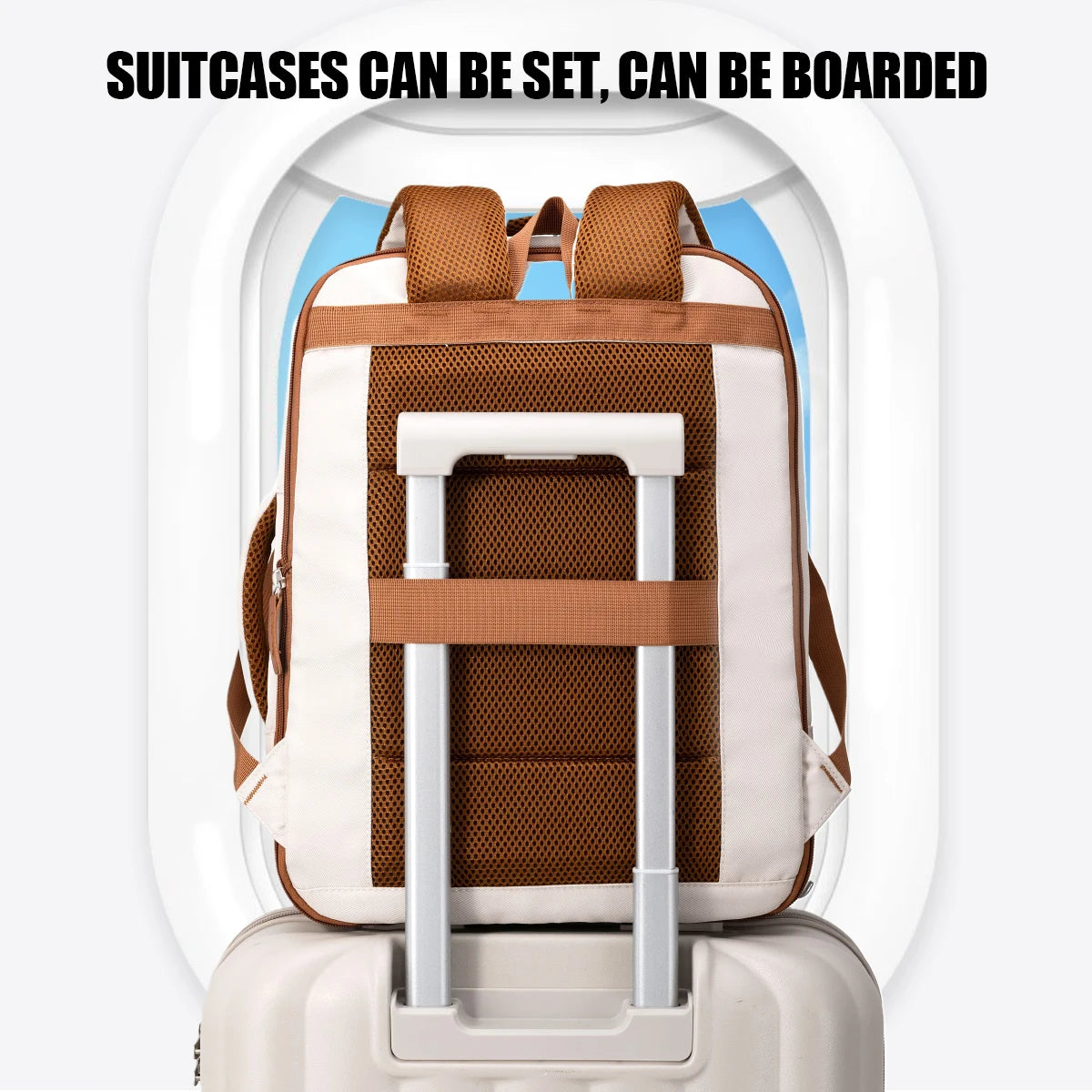 Large-Capacity Travel Multifunctional Backpack, Flight-Friendly, Computer-Friendly, Business Backpack for Men, College Student Backpack, Women's Carry-On Conference Office Backpack