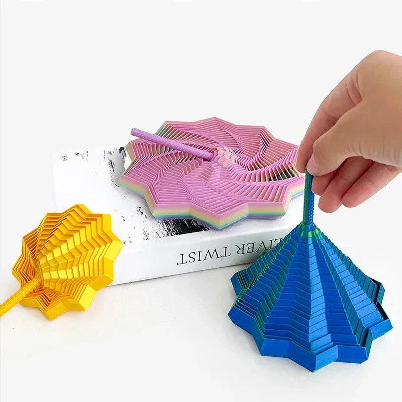 3D Sensory Fidget Star Spiral Visual Illusion Toy