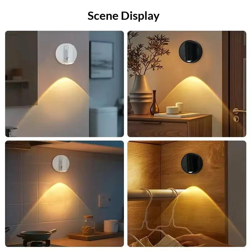 Magnetic USB Rechargeable LED Cordless Wall Light with Touch Switch