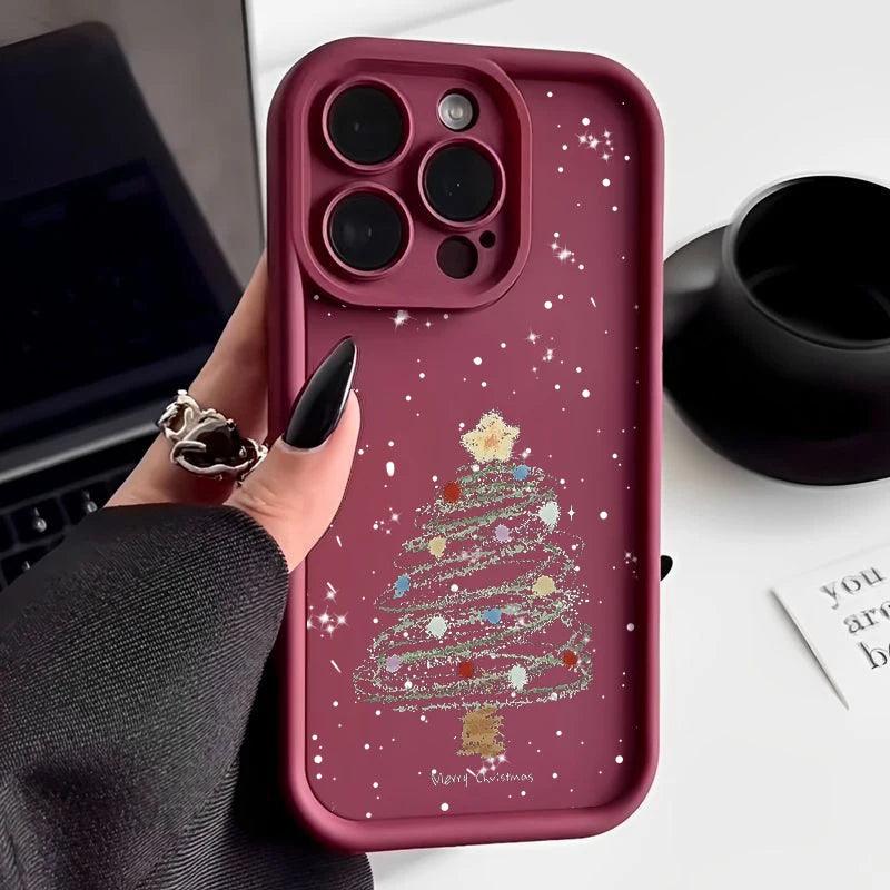 Christmas Tree Soft TPU Case for iPhone Shockproof Cover
