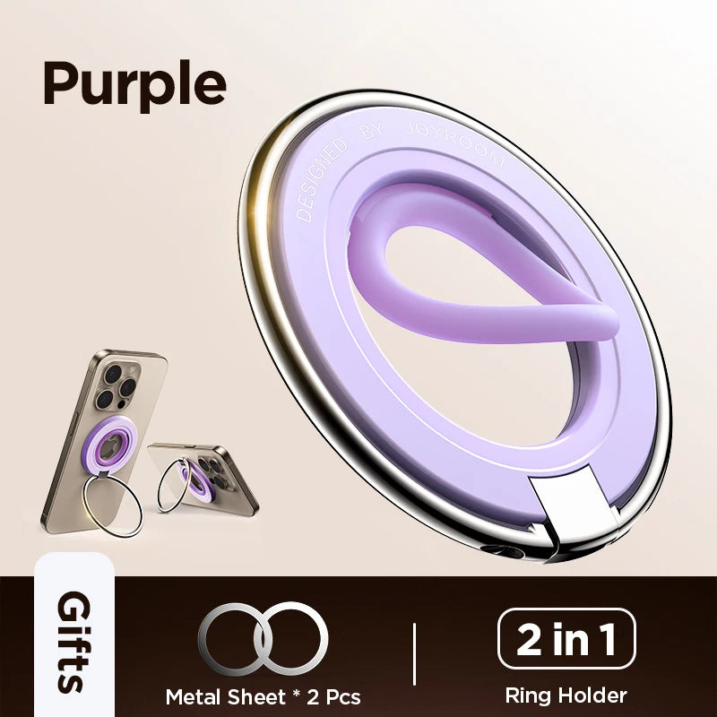 JOYROOM Durable Silicone Ring For Magsafe Phone Grip Holder Kickstand Magnetic Phone Ring Holder Stand For 4.7-7.0 inches Phones