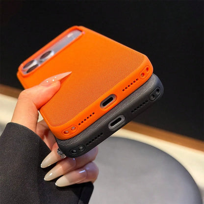 Luxury Tech Woven Fabric Magnetic Phone Case, Shockproof Scratch-Resistant Protective Cover with Magnetic Wireless Charging, Compatible with iPhone 18 Pro Max/17 Pro Max/16/15/14/13/Air