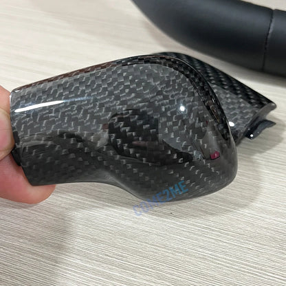 Carbon Fiber DSG Gear Knob Cover Shifter Trim for VW Golf 7 GTI R Tiguan Passat B7 B8 CC R20 Scirocco Jetta MK6 GLI Interior