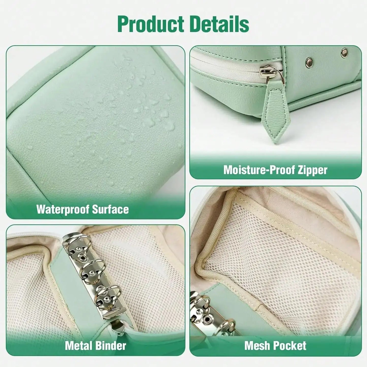 Waterproof Zipper Medicine Pouches Set, 14 Color Designs Weekly Organizer For Daily Supplement Storage