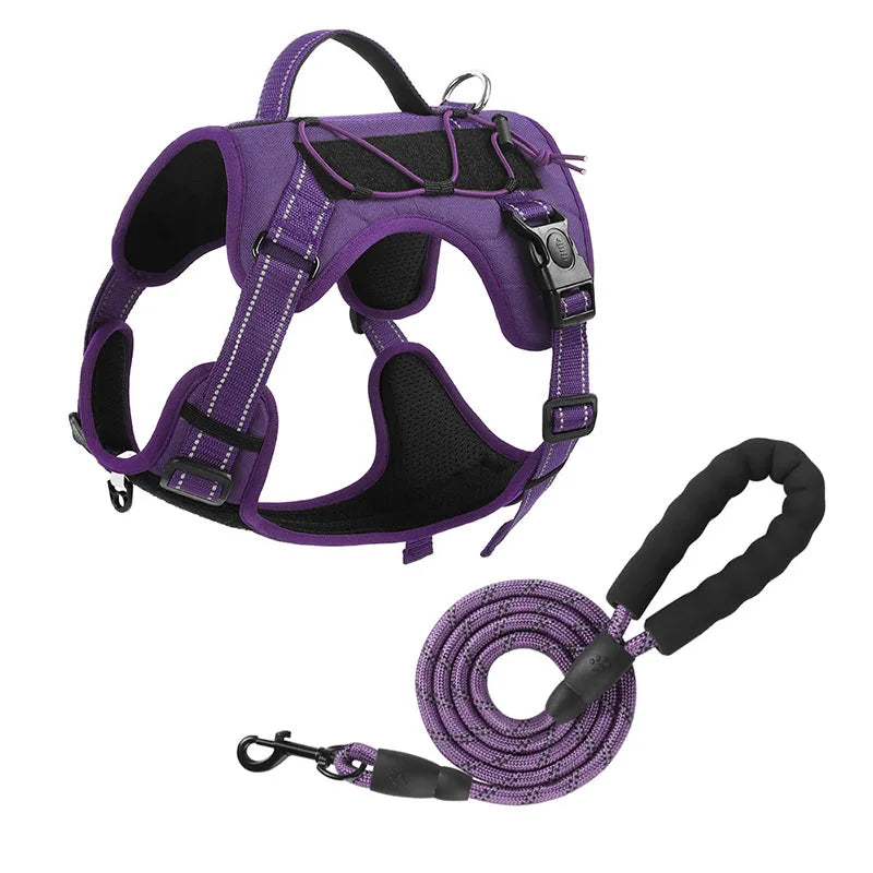 Reflective No-Pull Tactical Dog Harness