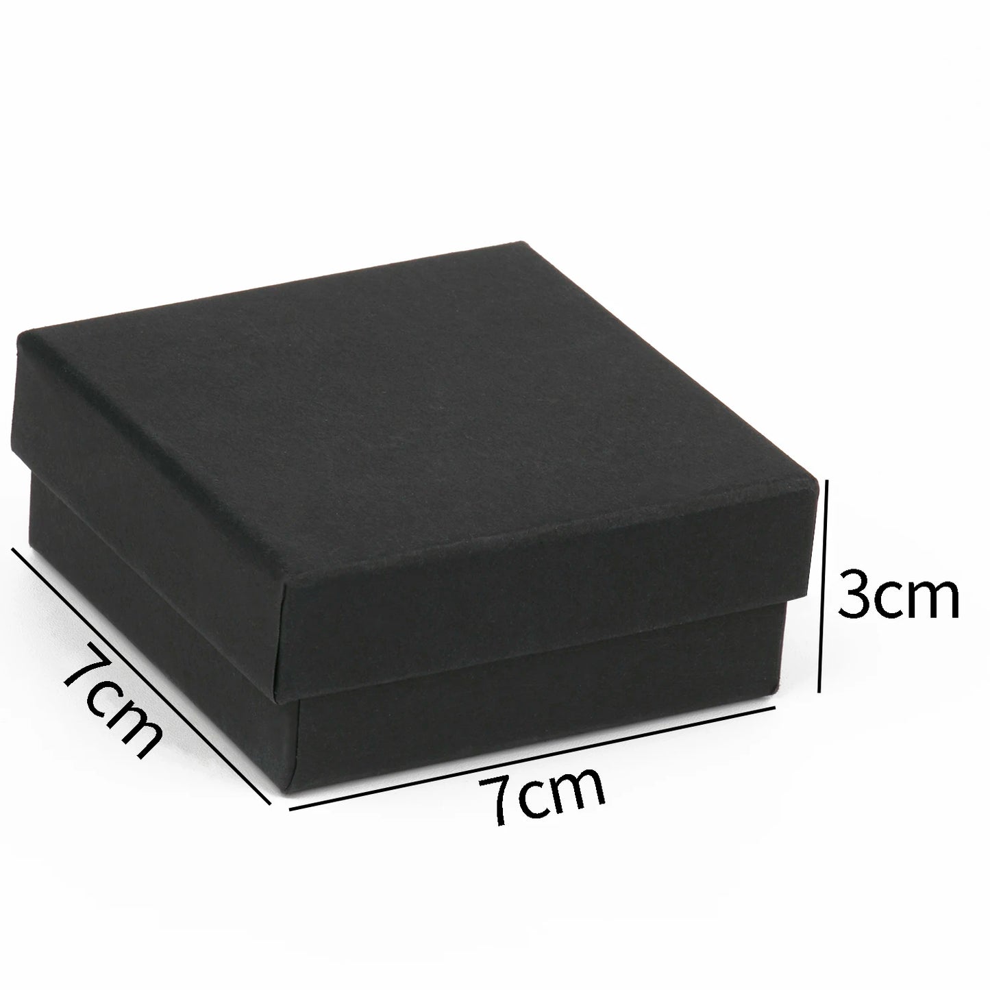 1PCS Black Square Jewelry Display Gifts Box Organizer Engagement for Ring Earring Brooch Necklace Bracelet Packaging Boxes