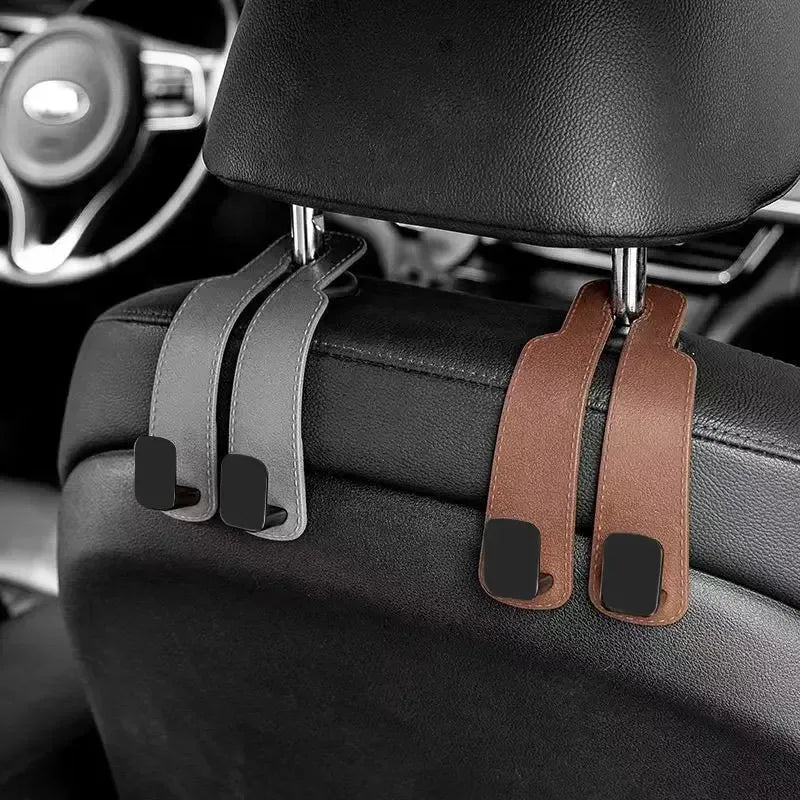Car Headrest Hooks Hanger for Bags Seat Back Organizer Holder Clips Auto Fastener Hooks Car St - Urbizia