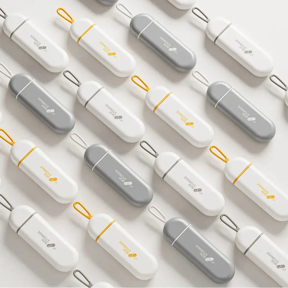 Portable 3-Compartment Medicine Pill Box – Travel-Friendly - Urbizia