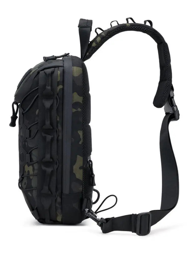 Homefish New Outdoor Tactical Chest Bag Sling Shoulder Backpack EDC Crossbody Bag For Daily Commuting Outdoor Sports