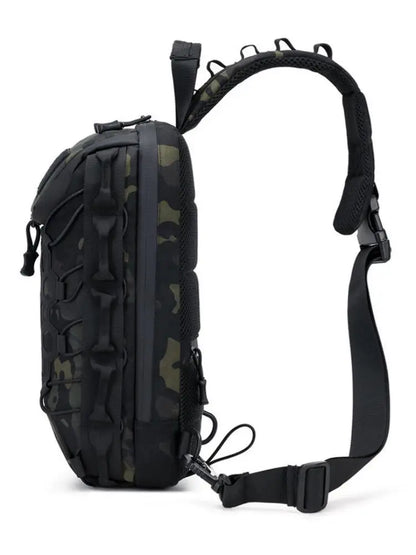 Homefish New Outdoor Tactical Chest Bag Sling Shoulder Backpack EDC Crossbody Bag For Daily Commuting Outdoor Sports