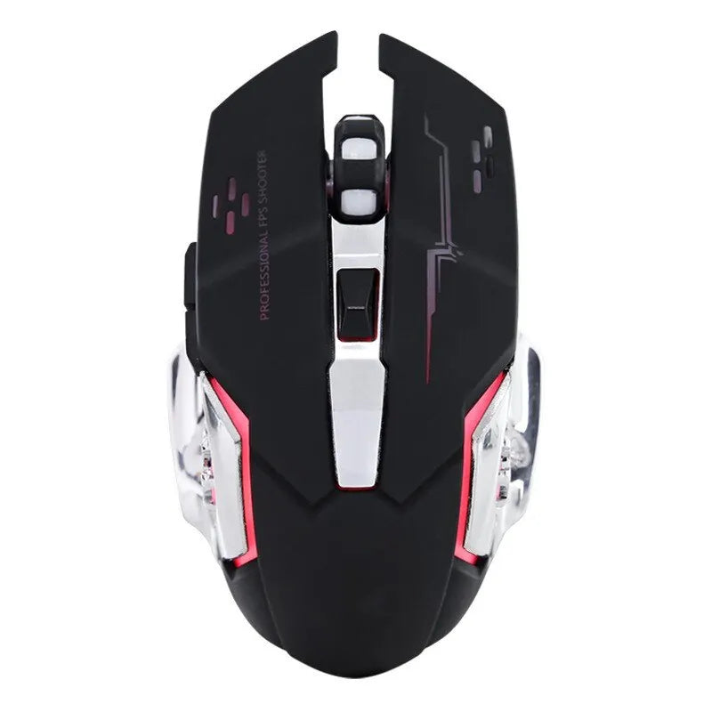 Rechargeable Wireless Mouse Gaming Computer Silent Bluetooth Mouse USB Mechanical E-Sports Backlight PC Gamer Mouse For Computer
