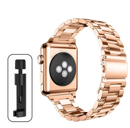 Stainless Steel Strap For Apple Watch Band 45mm Ultra 49mm 41mm 40mm 44mm 46mm Strap Metal Bracelet For Iwatch Series 11 10 42mm