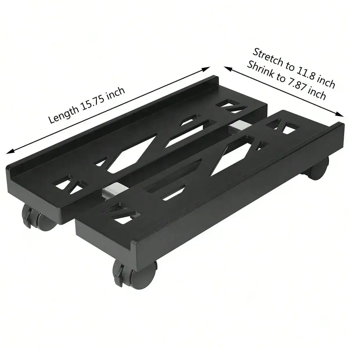 Adjustable Mobile PC Tower Stand with Wheels under Desk CPU Holder Adjustable Stable Mobile Computer Host Stand for Home Office - Urbizia
