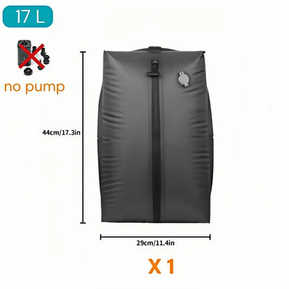 17L Travel Vacuum Storage Bags with Air Pump, Outdoor Clothes Compression Bags, Reusable Empty Vacuum Bags for Clothes Suitcases