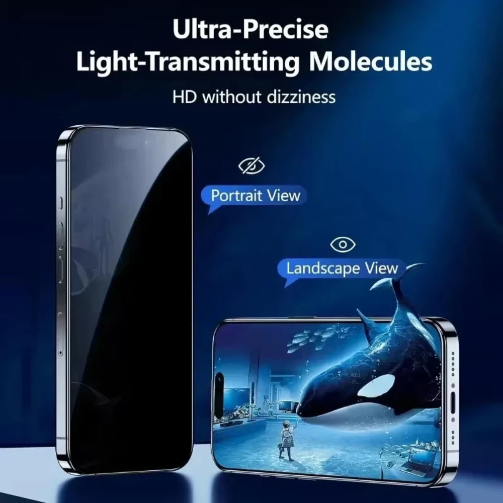 NNBILI 4PCS Privacy Screen Protectors For iPhone 15 13 12 14 16 17 18 Pro Max Mini Anti-spy Tempered Glass For IPhone17Air Glass