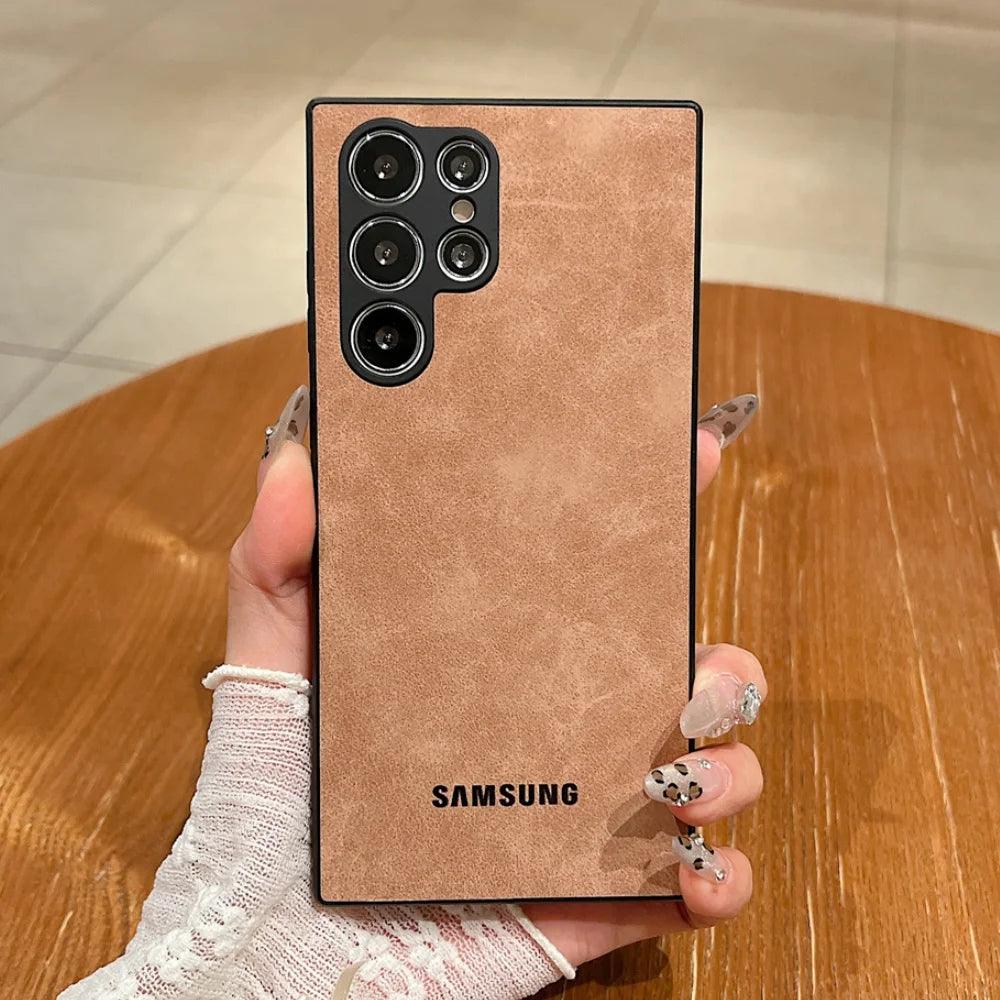 Lambskin Shockproof Case for Samsung Galaxy
