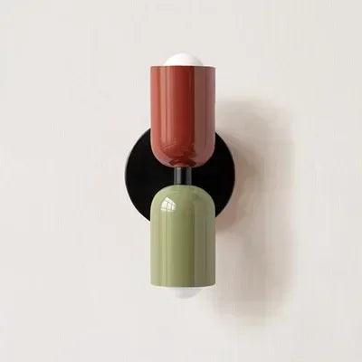 Nordic Macaron Colourful Wall Lamp – E27, Bedside and Living Room