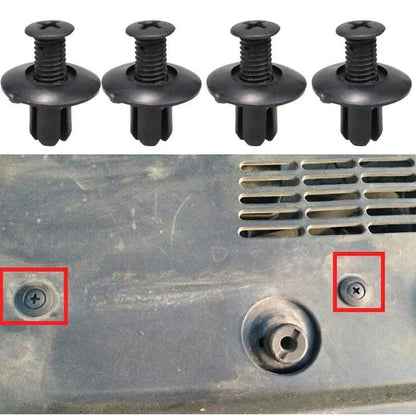 8mm Black Plastic Rivets for Car Bumper and Fender – 10 to 50 Pcs