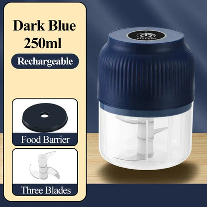 250ml Mini Wireless Electric Vegetable & Garlic Chopper – USB Rechargeable - Urbizia
