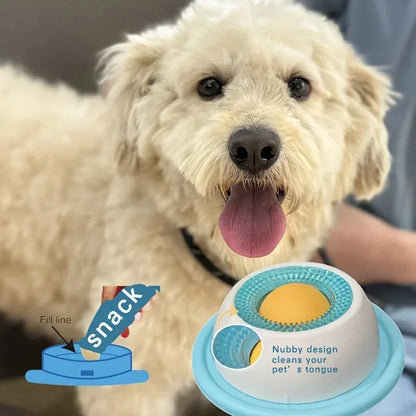 Lick Toys For Dogs Interactive Dog Toys Slow Feeder Food Dispenser For Puppy Training Enrichment Cat Feeding Crate Accessory - Urbizia