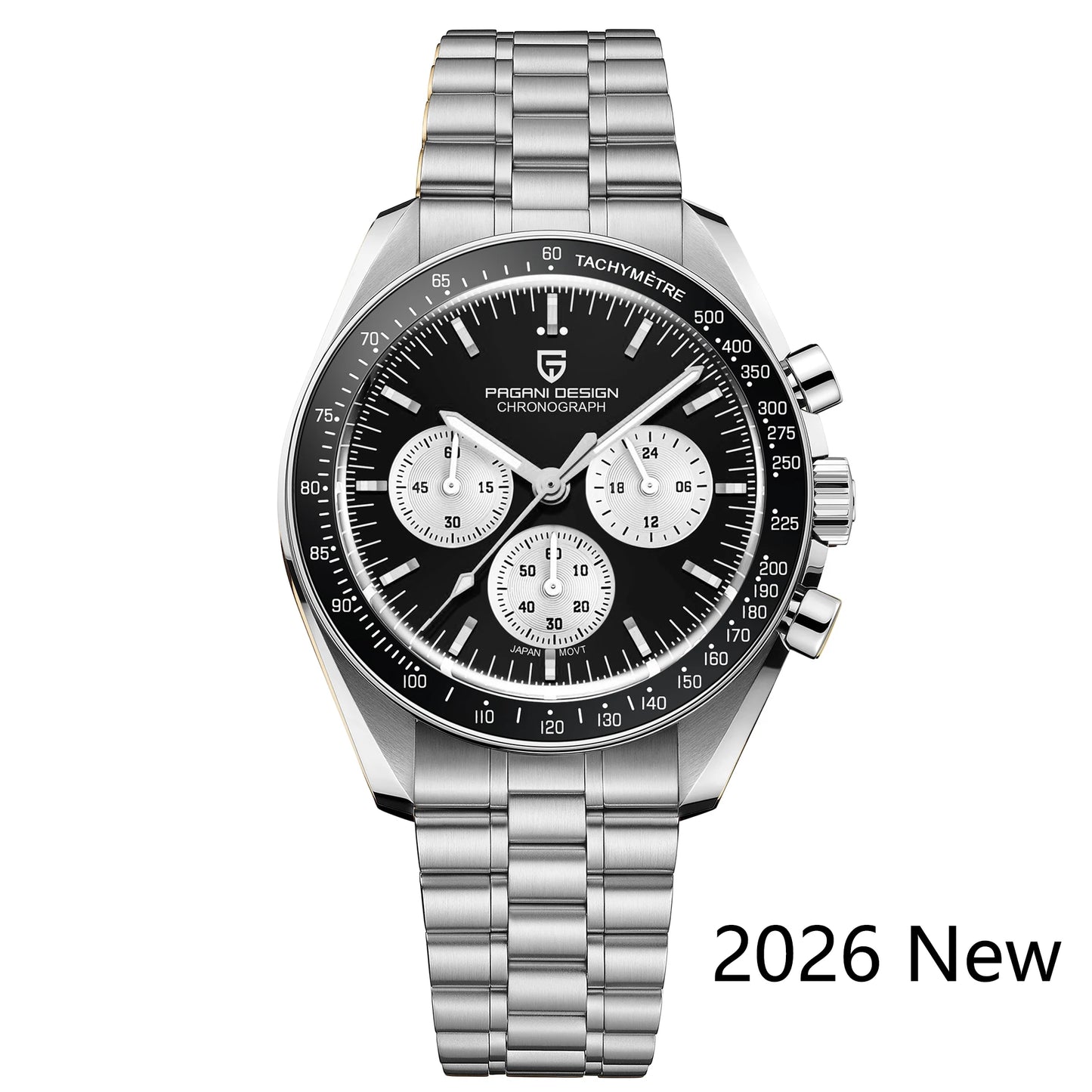 PAGANI DESIGN 2026 New Men's Watches Top Luxury Quartz Watch For Men Auto Date Speed Chronograph AR Sapphire Mirror Wrist Watch