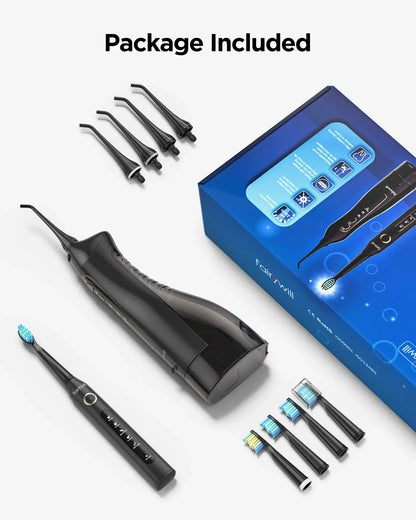 Fairywill Portable Water Dental Flosser – Cordless USB Oral Irrigator - Urbizia