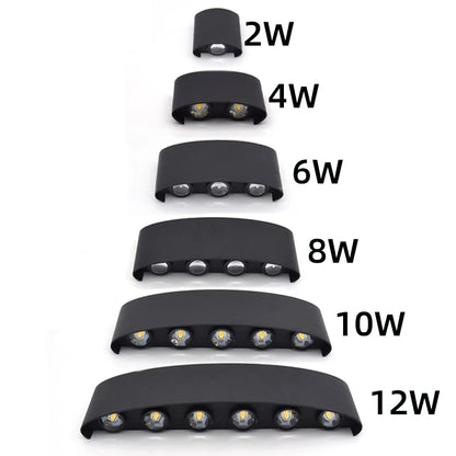 Led Wall Lamp outdoor Stair Light Fixture Bedside Loft Living Room Up Down Home Hallway Lampada 2W 4W 6W 8W 10W 12W Wall Sconces