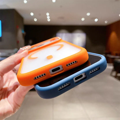 Luxury Transparent for Magsafe TPU Magnetic Case for iPhone 17 16 15 14 13 12 11 Pro Max Plus Air Wireless Charging Back Cover