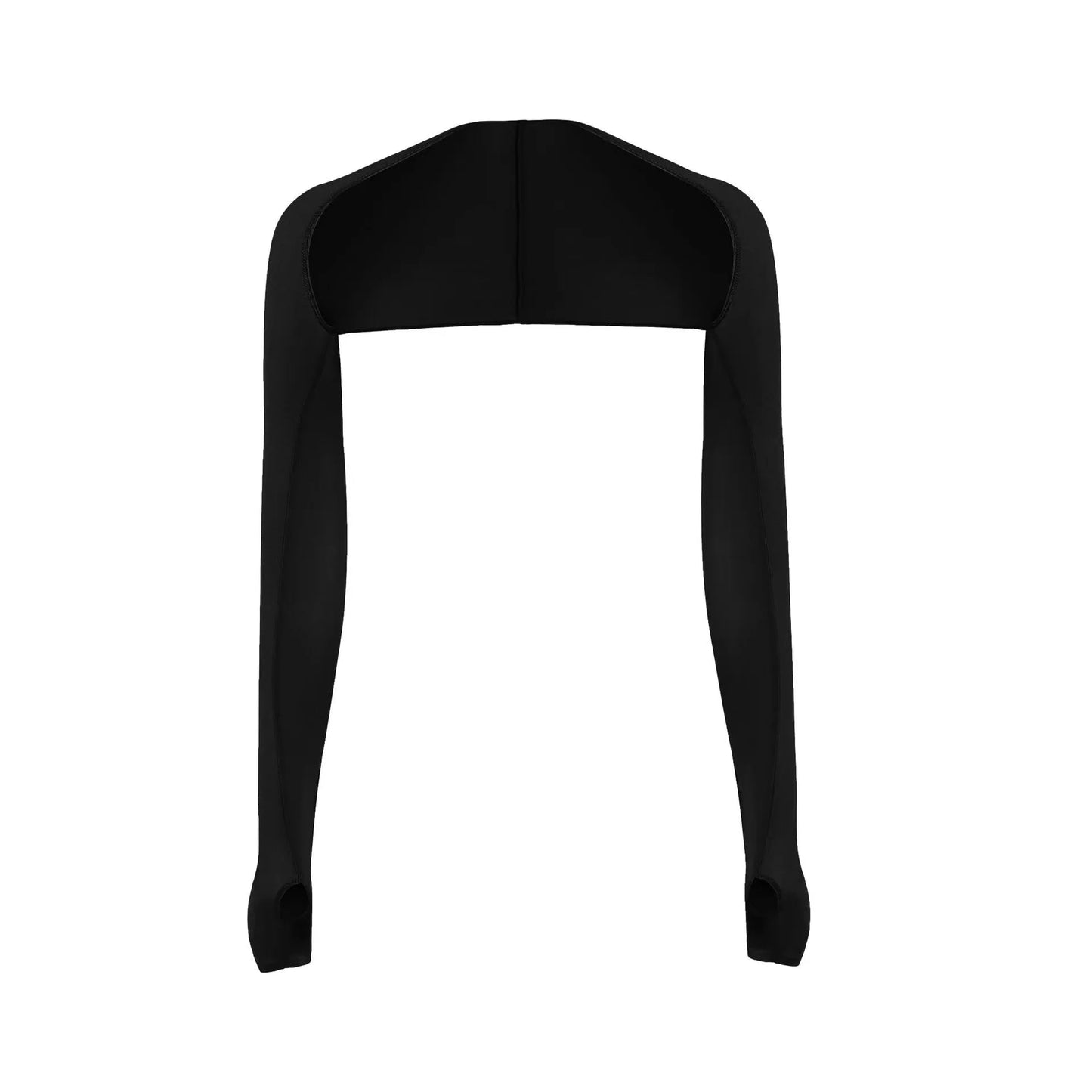 One-piece Ultra-thin Shawl Arm Sleeves Ice Silk Long Gloves Breathable Sun Protection Anti UV Hand Cover Warmer Outdoor Sports