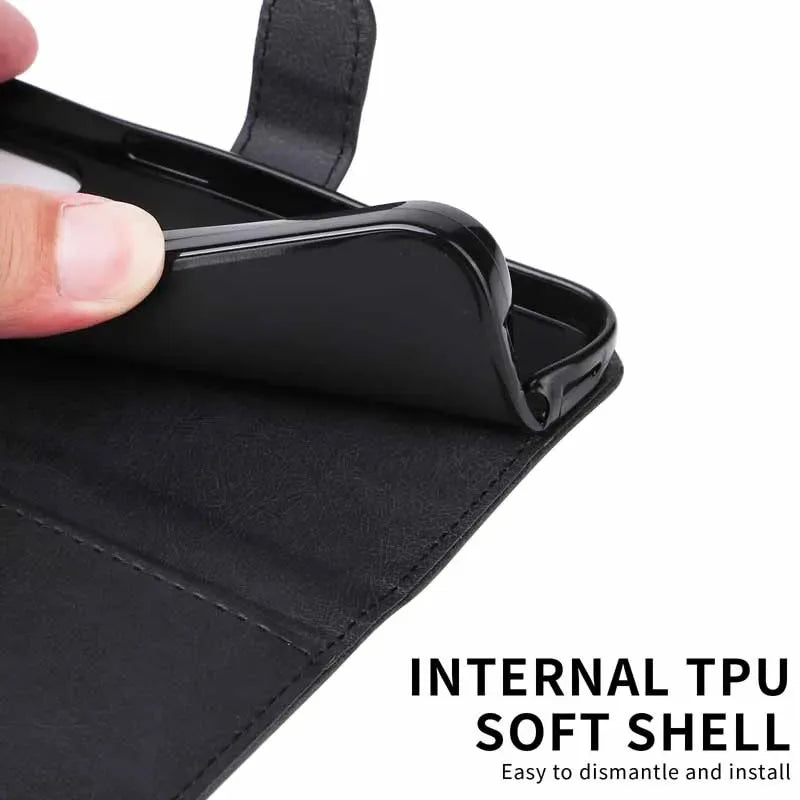 YIKATU Flip Wallet Phone Case For Huawei P8 P9 P10 P20 P30 P40 Honor 90 Lite Magic 4 5 6 Pro Leather Stand Card Slot Stand Cover