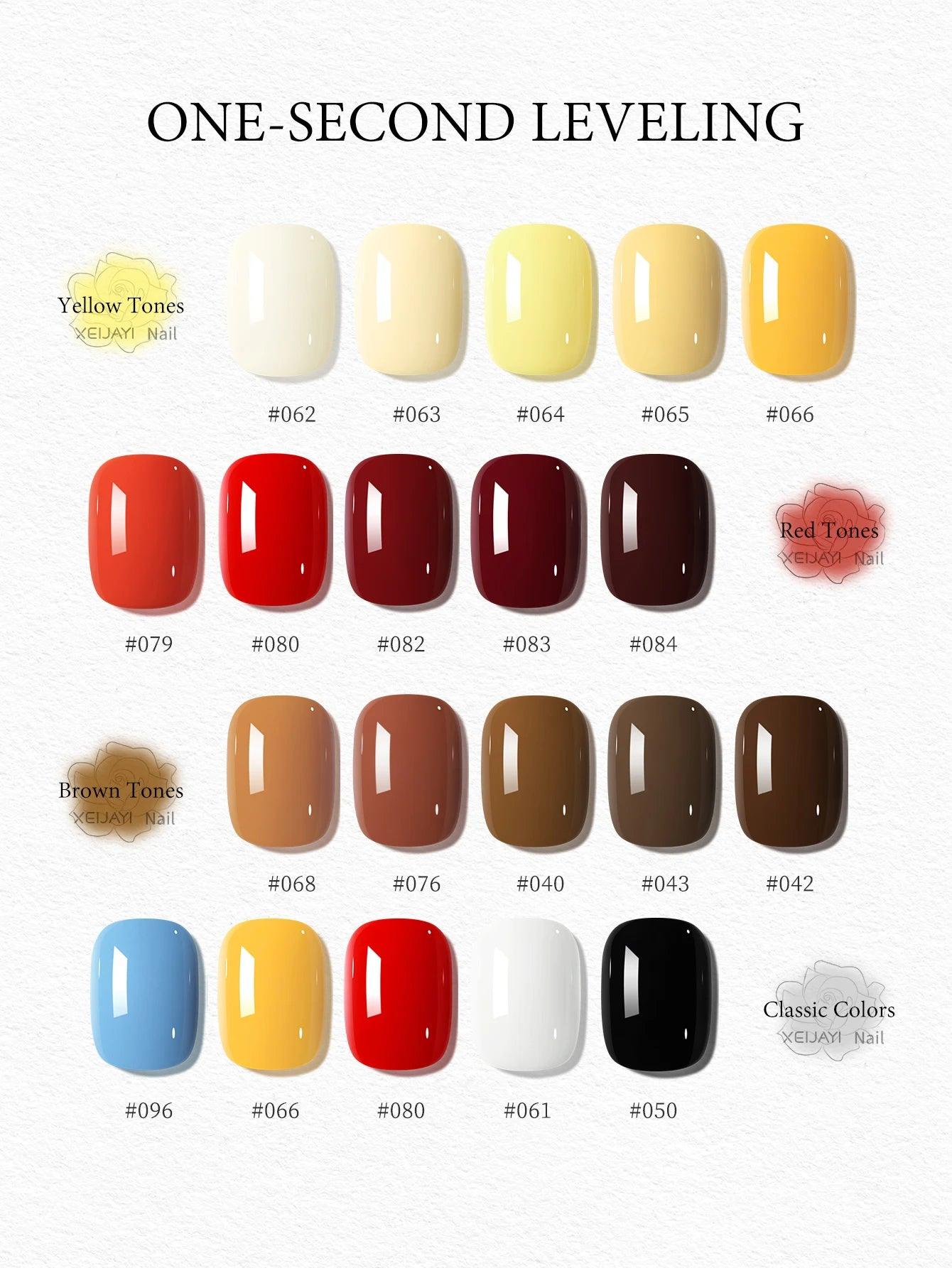 XEIJAYI 35-color 15ml Popular Series Nail Gel Pure  Gel Nail Add Semi-Permanent Soak Off UV LED Construction
