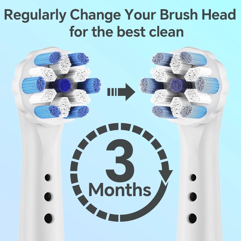 4 8 12 Pack Toothbrushes Head, Compatible with Oral B iO 2/3/4/5/6/7/8/9/10 Series Electric Toothbrush Replacement Brush Heads
