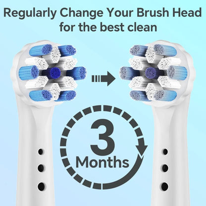 4 8 12 Pack Toothbrushes Head, Compatible with Oral B iO 2/3/4/5/6/7/8/9/10 Series Electric Toothbrush Replacement Brush Heads