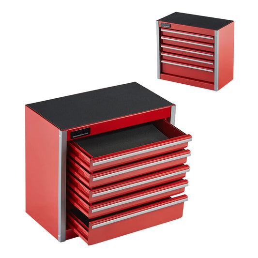 SucceBuy 5-Drawer Metal Tool Box – 8.6in Portable Tool Chest