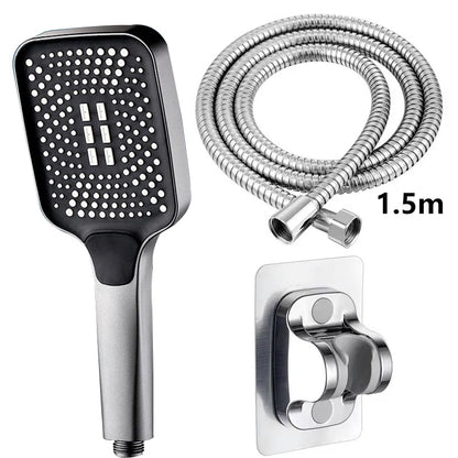 New Large Size High Pressure Overhead Rain Shower Head Large Flow Booster Rain Shower Head 360° Rotation Water Saving